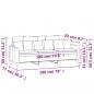 Preview: 3-Sitzer-Sofa Hellgelb 180 cm Stoff
