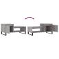 Preview: ARDEBO.de - Couchtisch Grau Sonoma 100x50x45 cm Holzwerkstoff