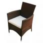 Preview: Gartenstühle 2 Stk. Poly Rattan Braun