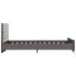 Preview: Bettgestell Grau Samt 120x200 cm