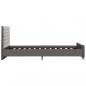 Preview: Bettgestell Grau Samt 120x200 cm