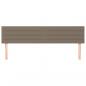 Preview: Kopfteile 2 Stk. Taupe 90x5x78/88 cm Stoff