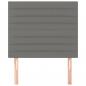 Preview: Kopfteile 2 Stk. Dunkelgrau 100x5x78/88 cm Stoff