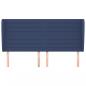 Preview: Kopfteil mit Ohren Blau 183x23x118/128 cm Stoff