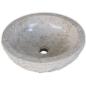 Preview: Waschbecken Marmor 40 cm Creme