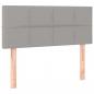 Preview: Kopfteil Hellgrau 90x5x78/88 cm Stoff