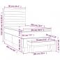 Preview: Boxspringbett mit Matratze Taupe 90x200 cm Stoff