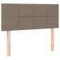 Preview: Boxspringbett mit Matratze Taupe 90x200 cm Stoff