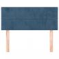 Preview: Kopfteil Dunkelblau 90x5x78/88 cm Samt