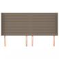 Preview: Kopfteil mit Ohren Taupe 183x16x118/128 cm Stoff