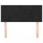 Preview: Kopfteil Schwarz 90x5x78/88 cm Samt