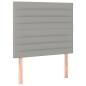Preview: Boxspringbett mit Matratze Hellgrau 100x200 cm Stoff