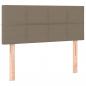 Preview: Boxspringbett mit Matratze Taupe 90x200 cm Stoff