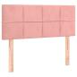 Preview: Boxspringbett mit Matratze Rosa 90x190 cm Samt