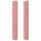 Preview: LED Kopfteil Rosa 147x16x118/128 cm Samt