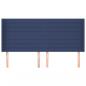 Preview: Kopfteil mit Ohren Blau 183x16x118/128 cm Stoff