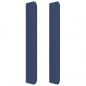 Preview: Kopfteil mit Ohren Blau 183x16x118/128 cm Stoff