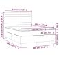 Preview: Boxspringbett mit Matratze Creme 140x190 cm Stoff