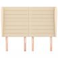 Preview: Kopfteil mit Ohren Creme 147x23x118/128 cm Stoff
