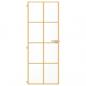 Preview: Innentür Schlank Golden 76x201,5 cm Hartglas und Aluminium