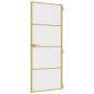 Preview: Innentür Schlank Golden 83x201,5 cm Hartglas und Aluminium