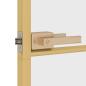 Preview: Innentür Schlank Golden 83x201,5 cm Hartglas und Aluminium