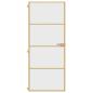Preview: Innentür Schlank Golden 83x201,5 cm Hartglas und Aluminium