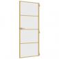 Preview: Innentür Schlank Golden 83x201,5 cm Hartglas und Aluminium