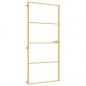 Preview: Innentür Schlank Golden 93x201,5 cm Hartglas und Aluminium