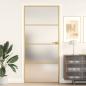 Preview: Innentür Schlank Golden 93x201,5 cm Hartglas und Aluminium