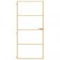 Preview: Innentür Schlank Golden 93x201,5 cm Hartglas und Aluminium