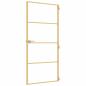 Preview: Innentür Schlank Golden 93x201,5 cm Hartglas und Aluminium