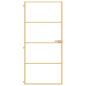 Preview: Innentür Schlank Golden 93x201,5 cm Hartglas und Aluminium