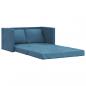 Preview: Bodensofa mit Schlaffunktion Blau 122x204x55 cm Samt