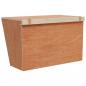 Preview: Heuraufe für Kaninchen 37x18,5x23 cm Massivholz Tanne