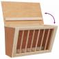 Preview: Heuraufe für Kaninchen 37x18,5x23 cm Massivholz Tanne
