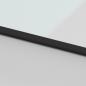 Preview: Schiebetür Schwarz 90x205 cm Hartglas und Aluminium