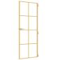 Preview: Innentür Schlank Golden 76x201,5 cm Hartglas und Aluminium