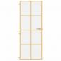 Preview: Innentür Schlank Golden 76x201,5 cm Hartglas und Aluminium