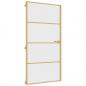 Preview: Innentür Schlank Golden 102,5x201,5 cm Hartglas und Aluminium