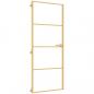 Preview: Innentür Schlank Golden 83x201,5 cm Hartglas und Aluminium
