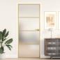 Preview: Innentür Schlank Golden 83x201,5 cm Hartglas und Aluminium