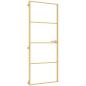 Preview: Innentür Schlank Golden 83x201,5 cm Hartglas und Aluminium
