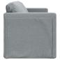 Preview: Bodensofa mit Schlaffunktion Hellgrau 112x174x55 cm Stoff