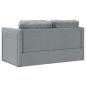 Preview: Bodensofa mit Schlaffunktion Hellgrau 112x174x55 cm Stoff