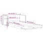 Preview: Bodensofa mit Schlaffunktion Creme 112x174x55 cm Stoff