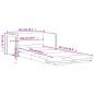 Preview: Bodensofa mit Schlaffunktion Creme 112x174x55 cm Stoff