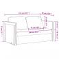 Preview: Bodensofa mit Schlaffunktion Dunkelgelb 112x174x55 cm Stoff