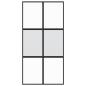 Preview: Schiebetür Schwarz 102,5x205 cm Hartglas und Aluminium
