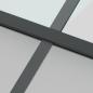 Preview: Schiebetür Schwarz 102,5x205 cm Hartglas und Aluminium
